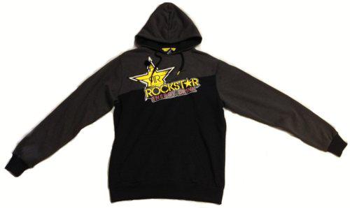 Rockstar hero hoody size/sz adult small/sm color black/grey 014237