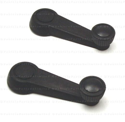 2  window crank handles   fits most:  vw ; audi fox 80 90 4000 quattro