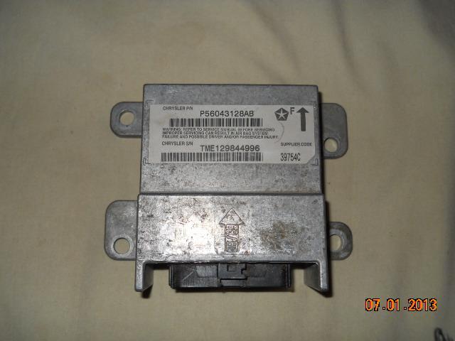 98 99 dodge ram 1500 2500 3500 air bag control module p56043128ab