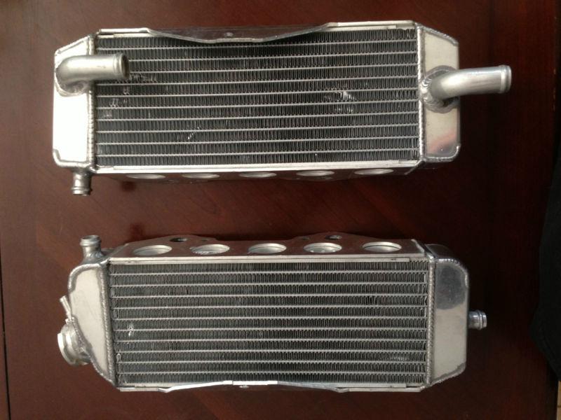 Pwr racing radiator for 04-05 kawasaki kx250f & suzuki rm250, new