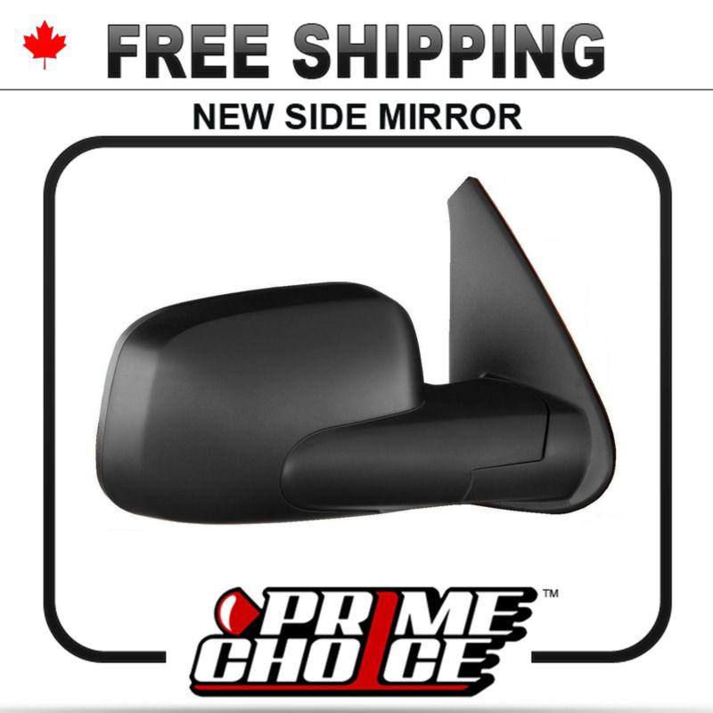 New power non heated passengers side view door mirror