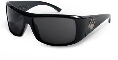 Dragon calaca sunglasses, jet frame, grey lens