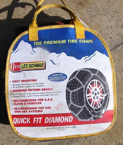 Les schwab quick fit diamond premium tire chains 1535-s  new