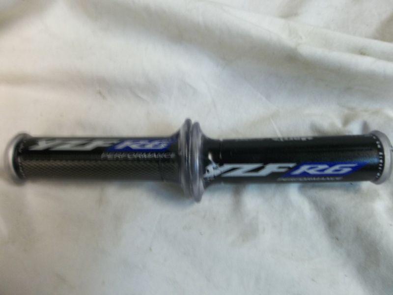  new yamaha yzf r6 logo carbon look blue grips 600 *b79a