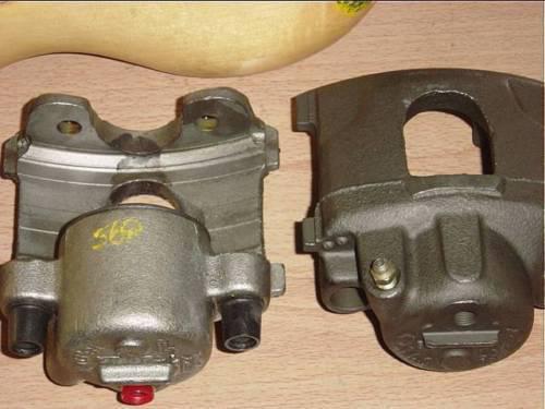 0569 daytona, labaron, aries  frt reman brake calipers