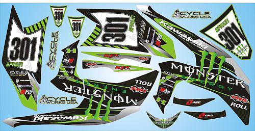 Kawasaki kfx 450r graphic kit decal kit set