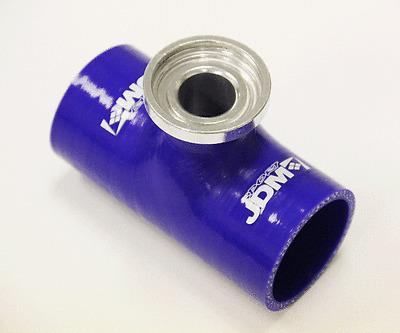 Jdm sport blue ssqv turbo blow off valve bov silicone bov 3.0'' adapter