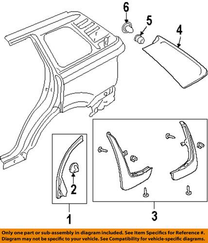 Land rover oem vplsp0016 exterior-mud guard