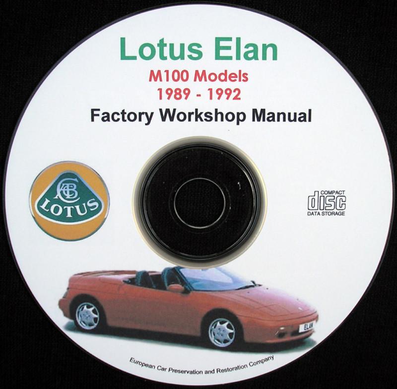 Lotus elan m100 workshop service repair manual cd