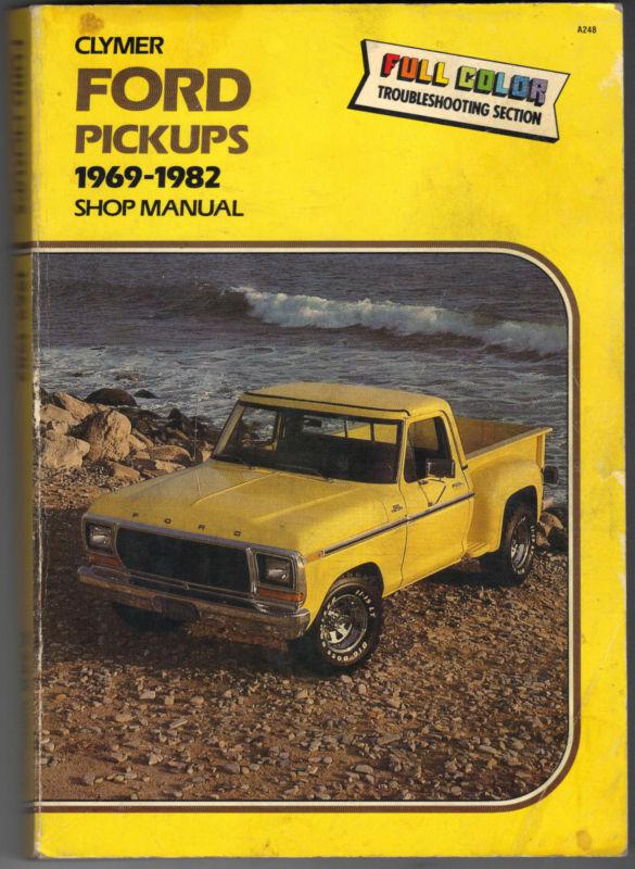 Ford pickups shop manual repair 1969-1982 clymer good condition book