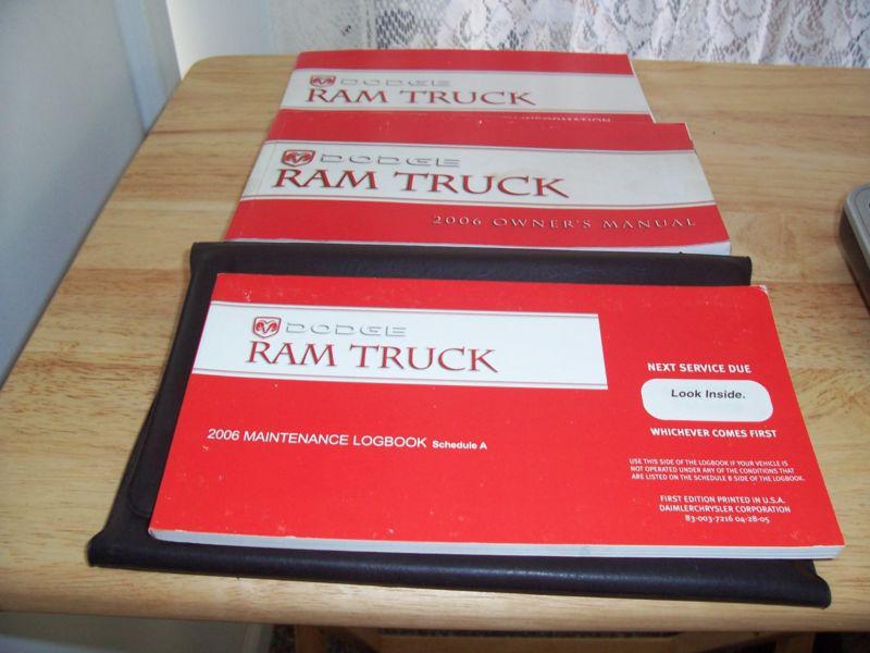 2006 dodge ram truck factory owners manual guide 06 with case pickup truck