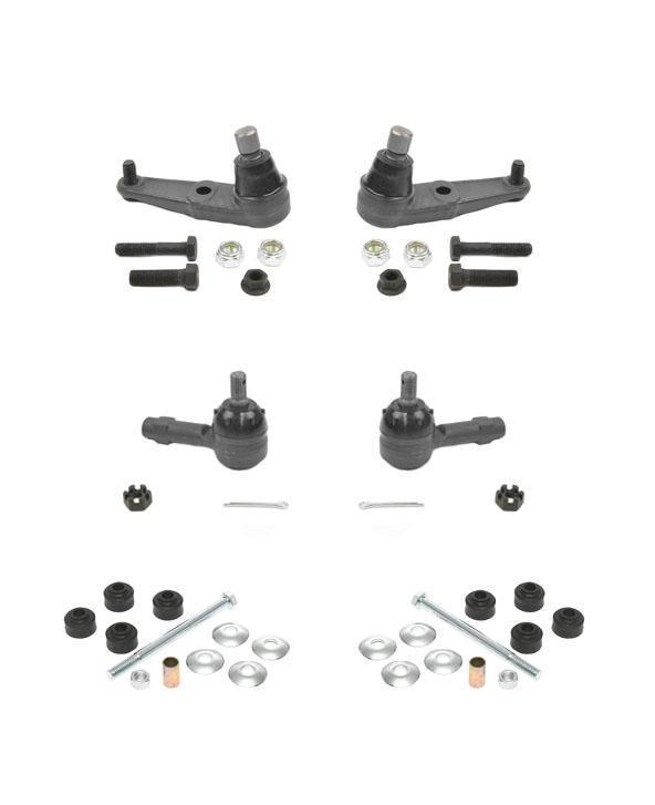 Escort 6pc chassis kit low ball joints sway bar tie rods k8773 k7305 es3048rl