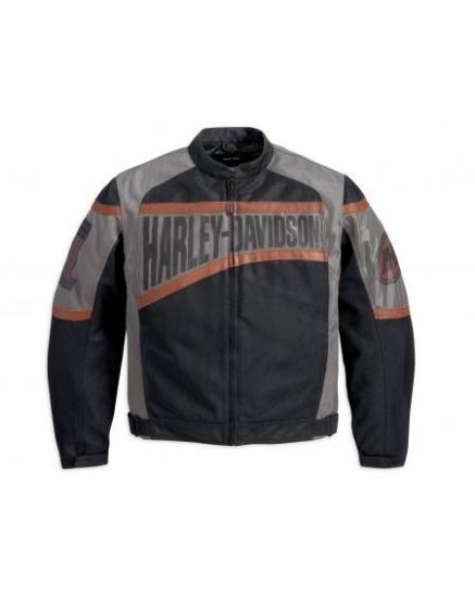 97302-13vm new harley davidson men's tri state mesh polyester jacket size medium