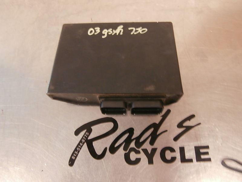 02-03 suzuki gsxr 750 cdi ecu box computer electrical oem 9298