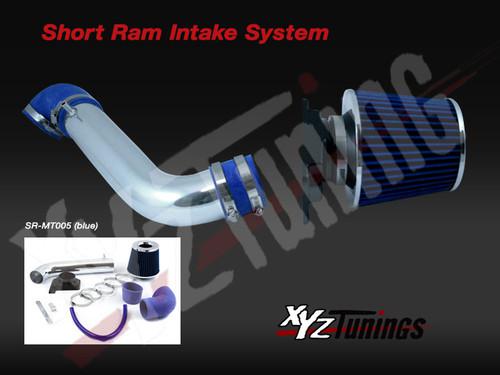 Jdm blue 99-03 mits galant 2.4 l4/3.0 v6 air intake induction kit + filter 3"