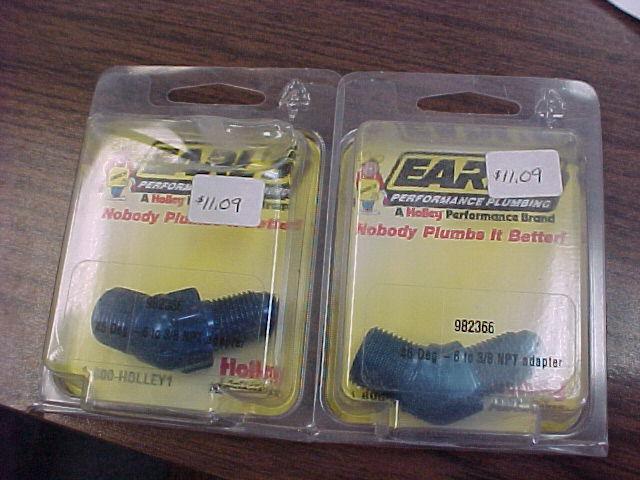 2- earls fittings adapter elbow  45 degree -6 x 3/8 npt 