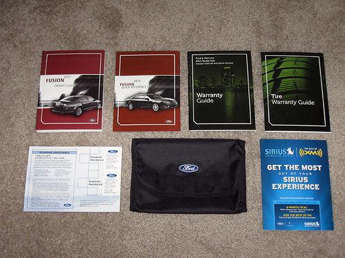 2011 ford fusion owners manual with guides and case free shipping