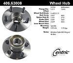 Centric parts 406.63008 rear hub assembly