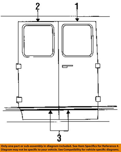 Ford oem ac2z1524623a side loading door-door shell