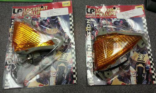 Lp racing left & right amber turn signals for kawasaki zx6rr '05