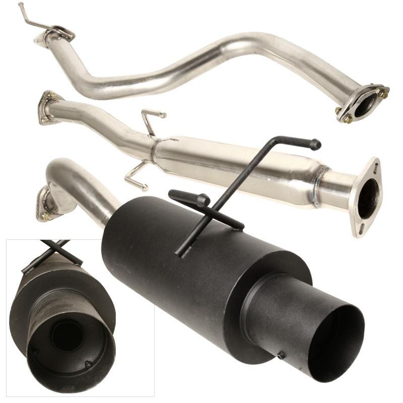 1992-1995 honda civic hatchback n1 4" catback exhaust muffler system 93 94