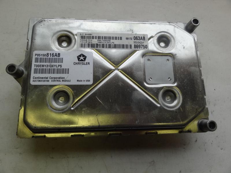 Chrysler engine ecm ecu pcm computer 68172063ab 05150816ab jeep