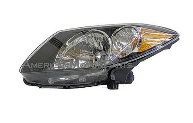 Left driver side replacement headlight w/ black bezel 03-04 pontiac vibe