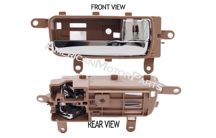 Passenger replacement inside front/rear beige door handle 07-11 nissan sentra