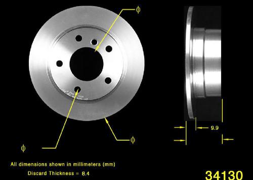 Bendix prt5127 rear brake rotor/disc-disc brake rotor