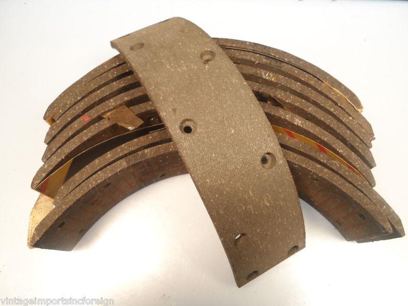 Borgward isabella 1960-1963 nos textar brand brake shoe linings (qty 8) 2354