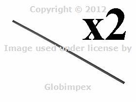 Mercedes w110 r113 windshield wiper insert swf-valeo new (2) + 1 year warranty