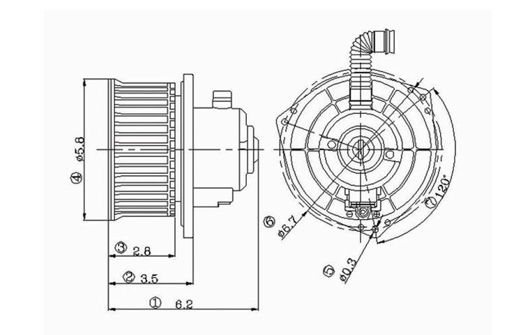 Replacement blower motor assembly nissan sentra 200sx nissan frontier 272204b000