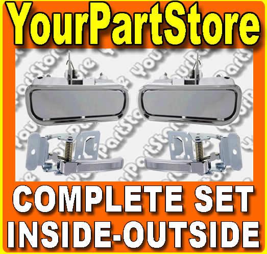 Corvette inside outside door handles complete set of 4