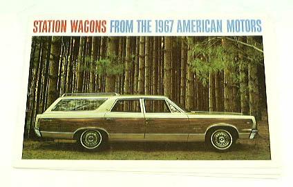 1967 67 amc station wagon brochure rambler ambassador