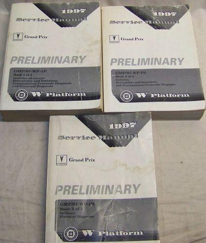 1997 pontiac grand prix dealer/factory servive manual set of 3