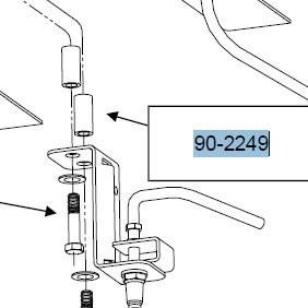 Pro comp 90-2249 spacer rear brake line drop