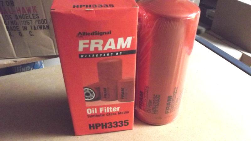 2 fram  ph 3335 heavy duty oil filters ,new in box.