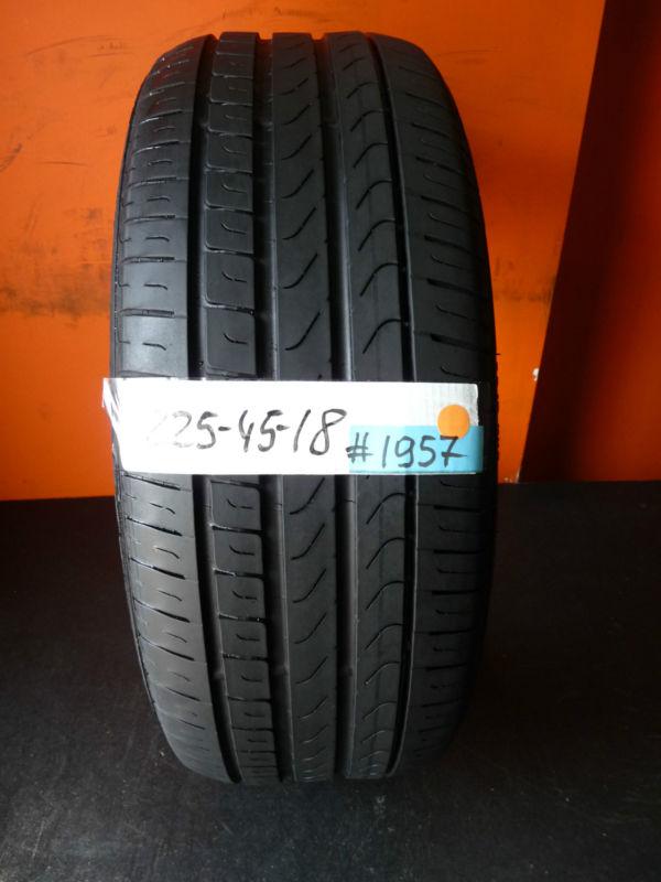 Pirelli cinturato p7 run flat used tire 225 45 18 91y 60% life left # 1957