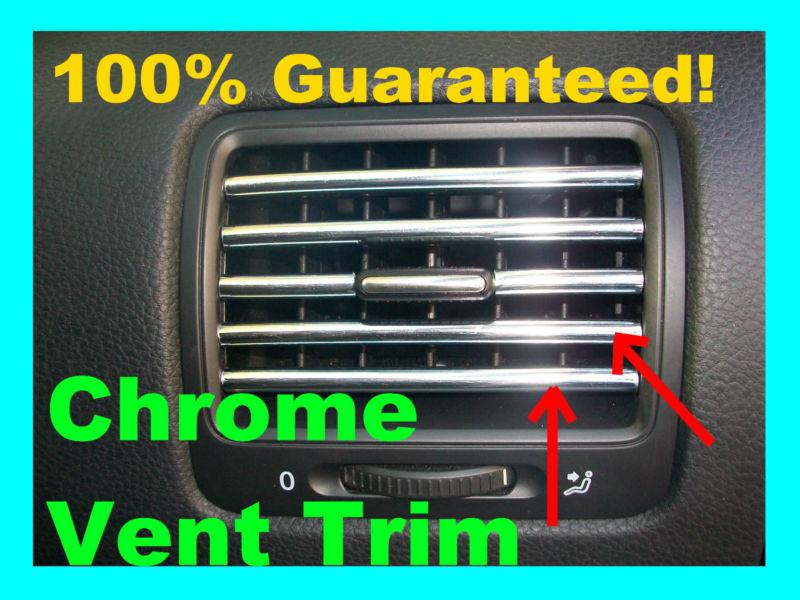 Gmc chrome ac vent trim dash dress up molding interior kit fits: gmc trucks