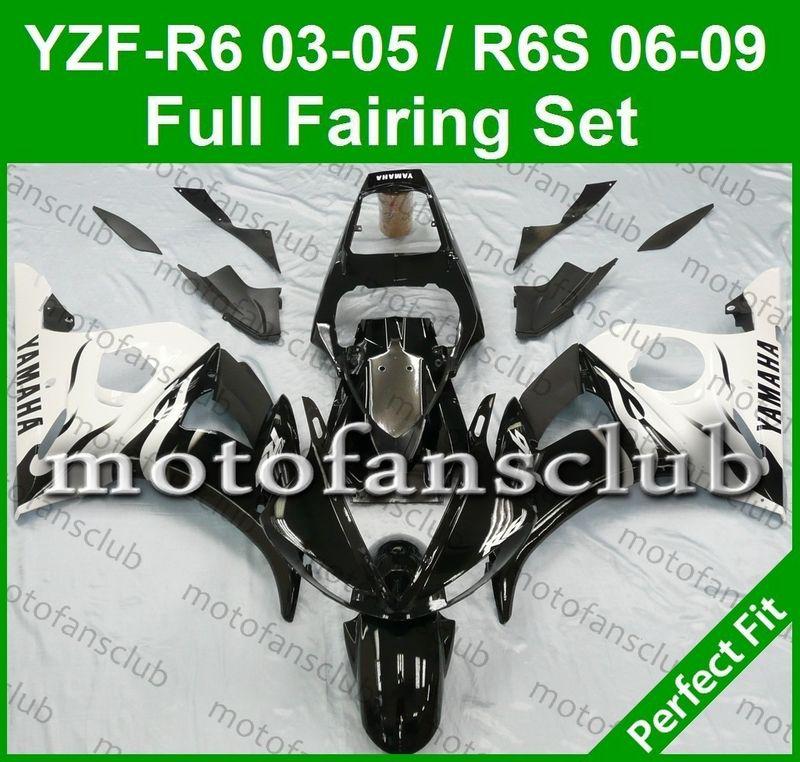 Fit yamaha yzf r6 03 04 05 yzfr6 2003 2004 2005 fairing bodywork plastics #25 c