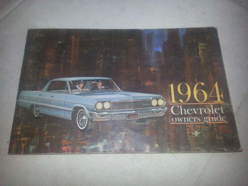 1964 chevrolet impala bel air factory original owners manual third edition 