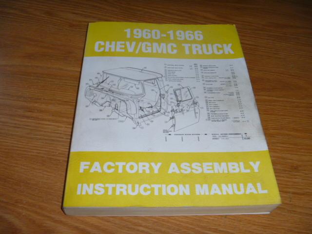 Chevrolet truck shop manual 1960-66 chevy gmc assembly instructions vintage