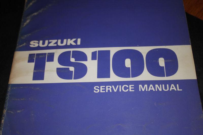 Nos suzuki ts100 service manual sr-2551