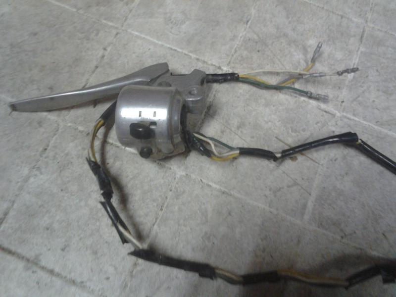 1970 suzuki tc 90 blazer oem left-side controls w/ clutch lever