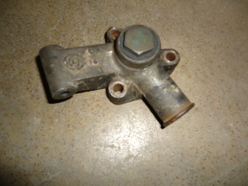 Mg mgb thermostat hosuing and plug aluminum original used 1975-1980 models