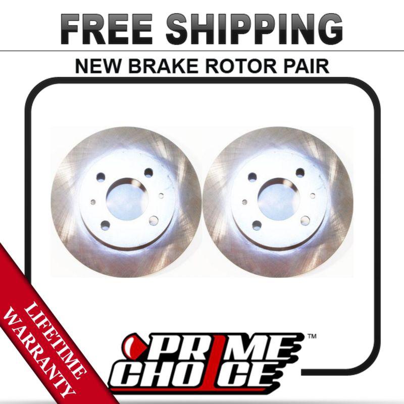 Pair (2) new front brake disc rotors with lifetime warranty