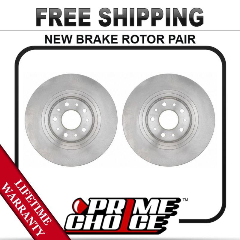 Pair (2) new front brake disc rotors with lifetime warranty