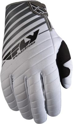 Fly 907 mx gloves white/grey sz 12 365-61412