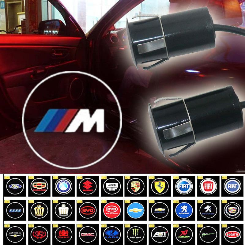 2x 4th gen car door step led laser projector welcome logo light bmw m3