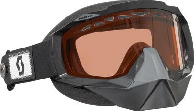 Scott hustle snocross goggle w/speedstrap black w/acs rose lens 217785-0001108